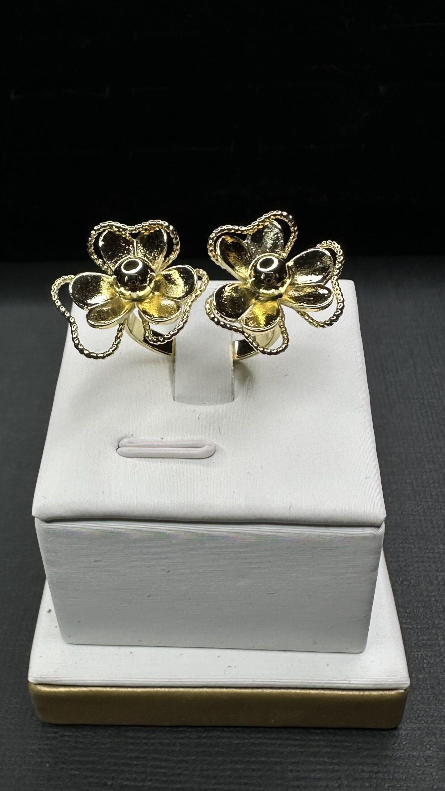 ANILLO DOBLE FLOR AJUSTABLE